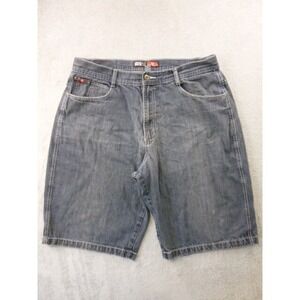 Vtg SouthPole Denim Jean Shorts Mens 40 Black 90s Y2K‎ 2000s Jorts Hip Hop Baggy